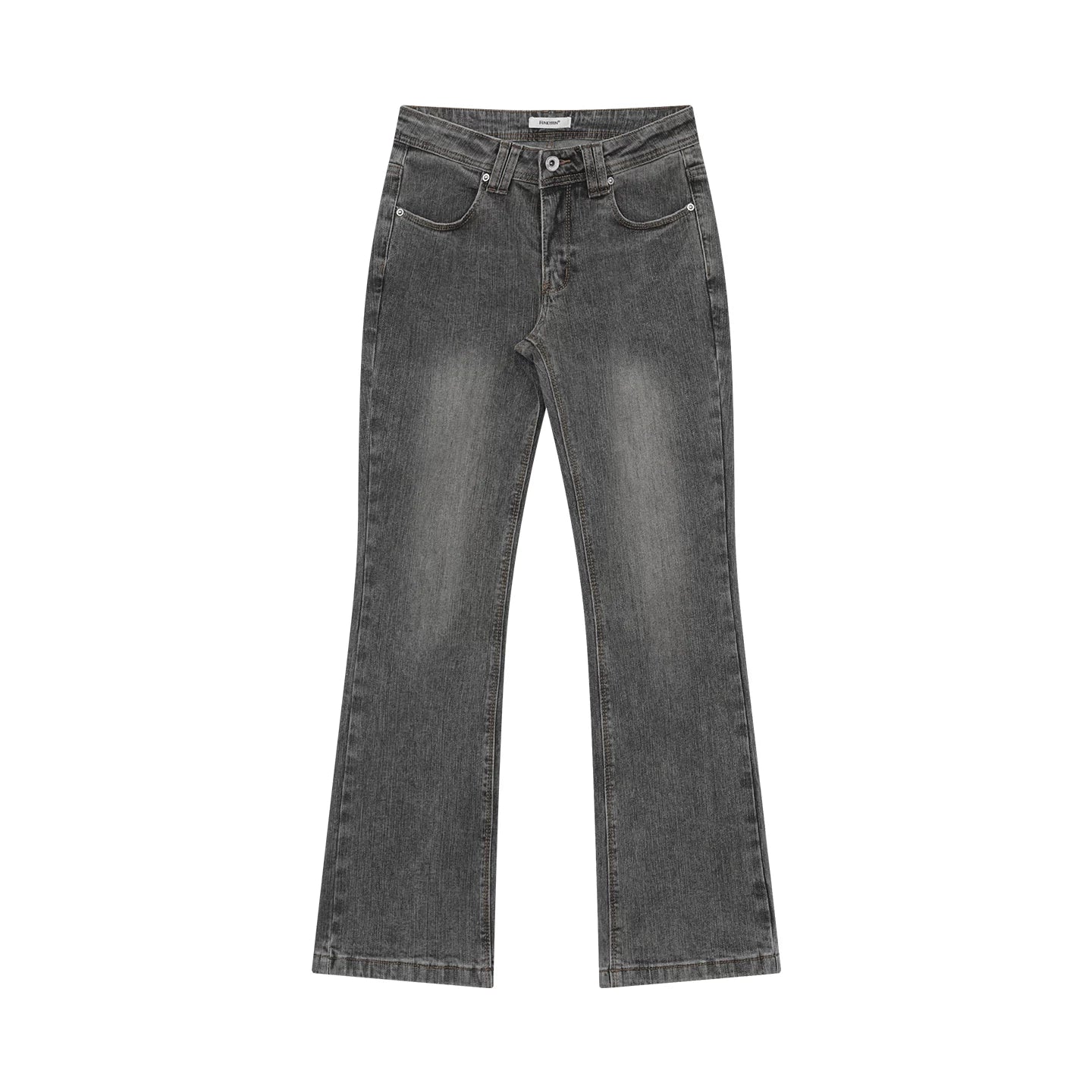 FUNKYFUN Retro Low-rise Slim-fit Jeans