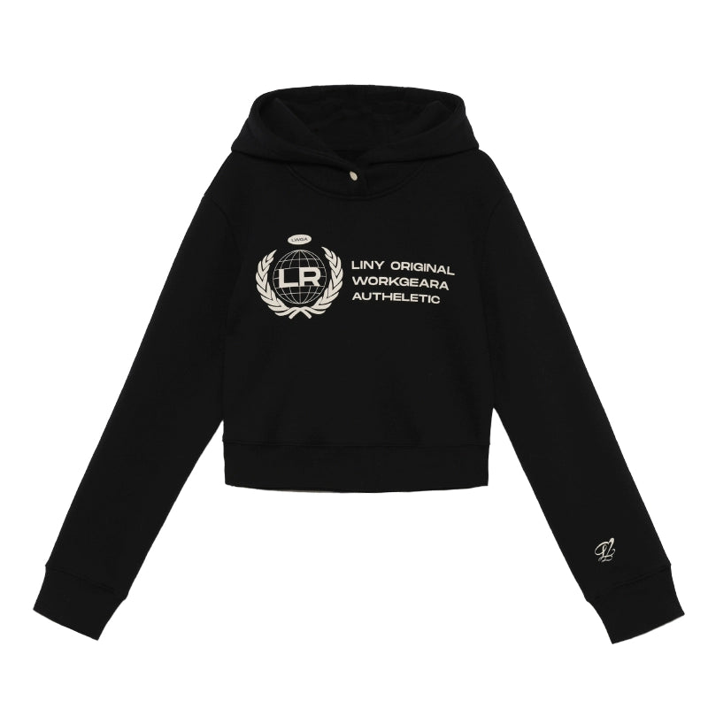 LINY LIBERTY Vintage Simple Loose Hooded Sweater