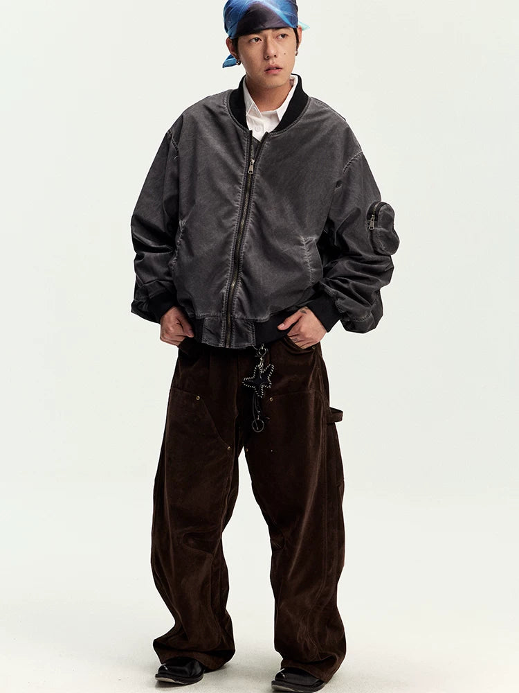 CoosRetro Vintage Contrast Jacket