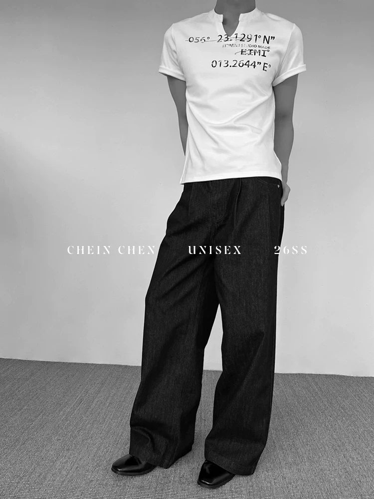 Chein Wide Leg Versatile Premium Jeans
