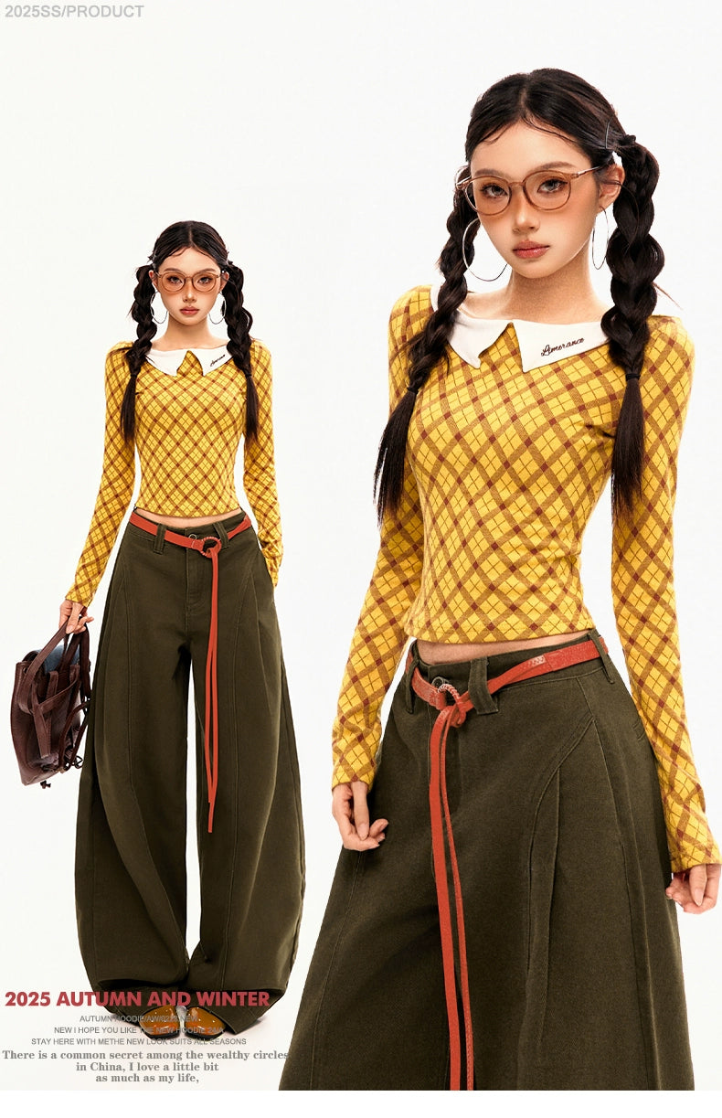 KPSR Vintage Pleated Scimitar Jeans