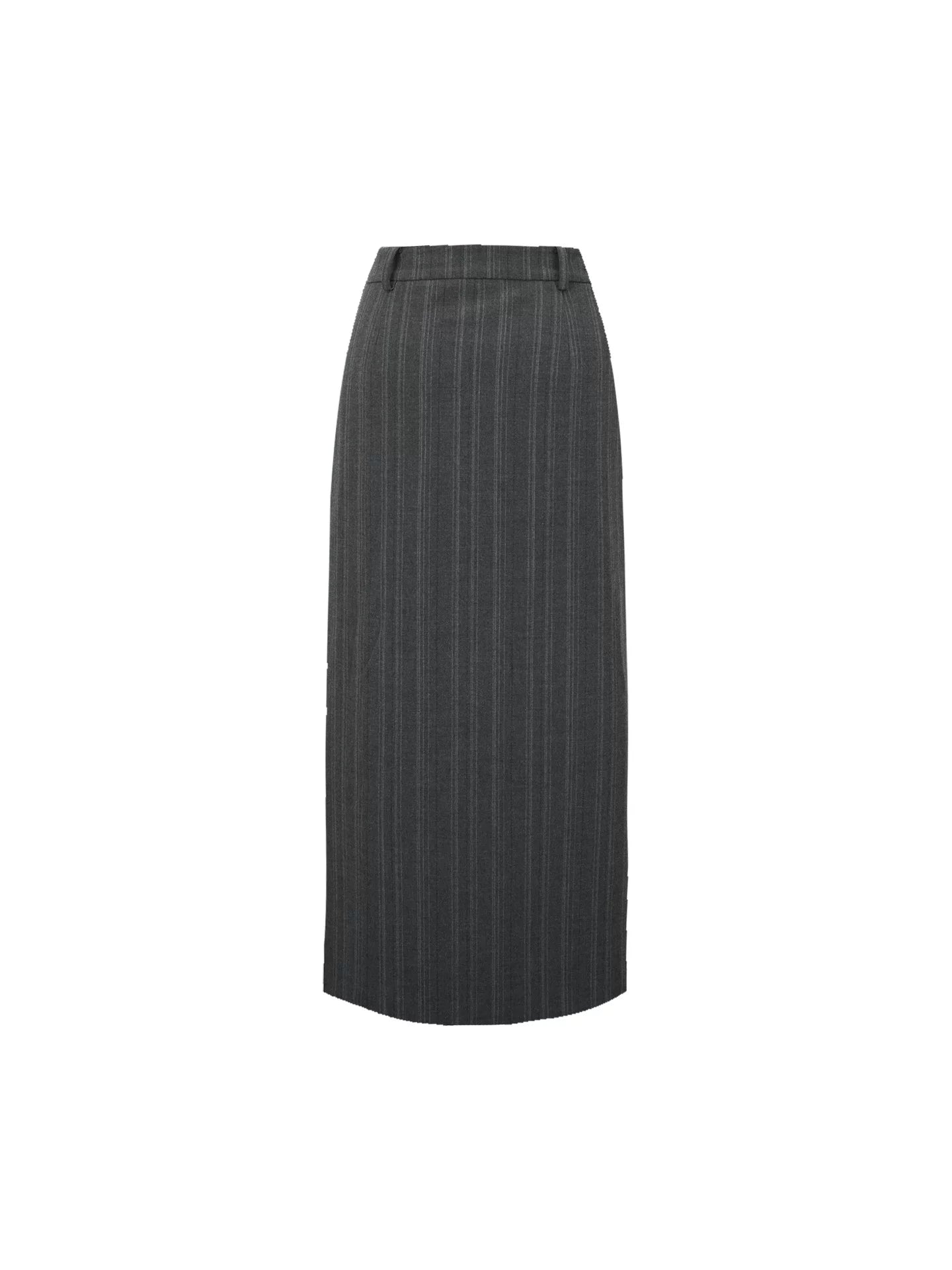 KELIFAN Retro High-waisted Long Striped Skirt