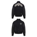 [KONOOT] BOMBER star embroidery short wide shoulder padded Jacket