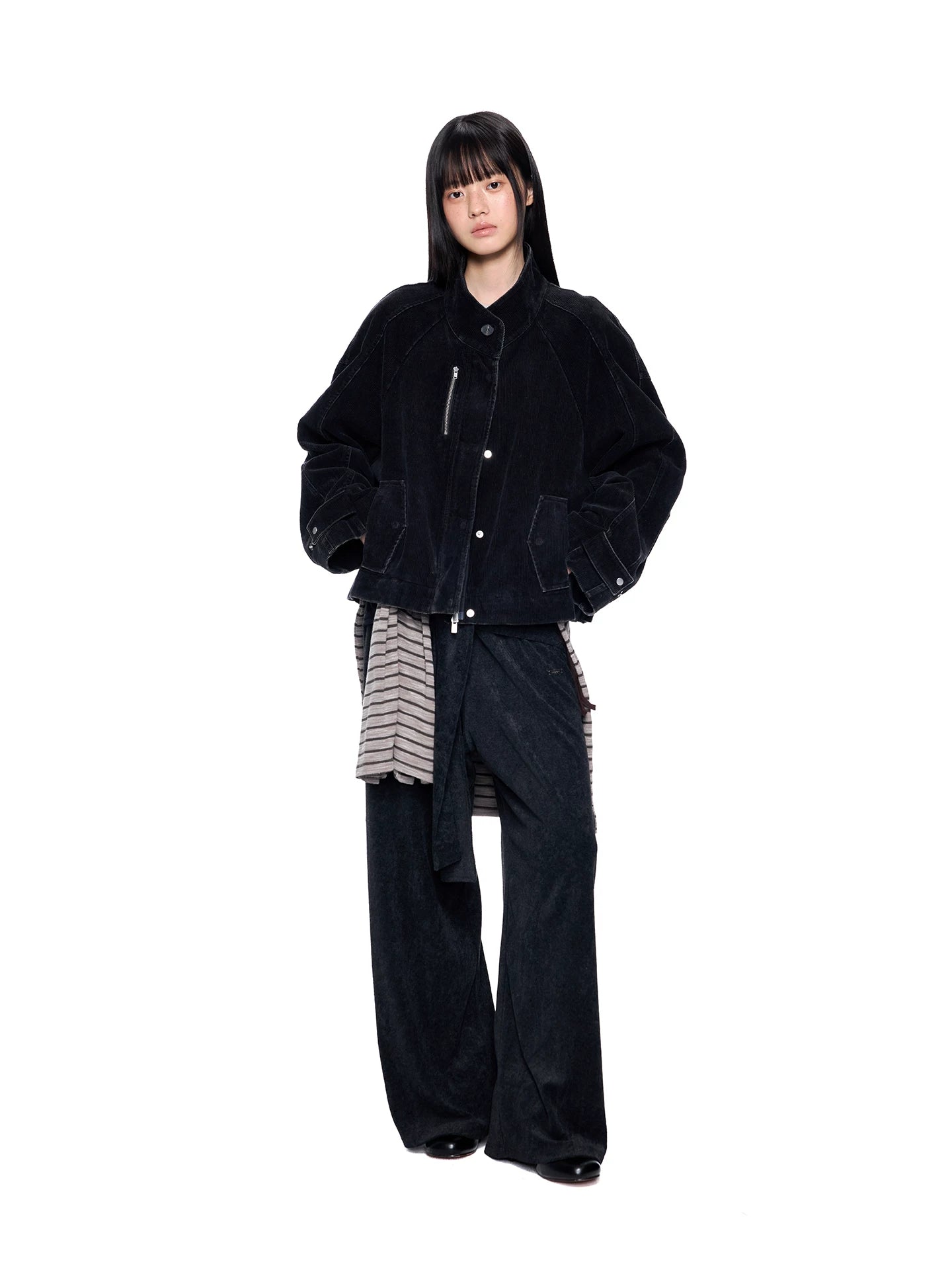 EZEK Loose and Versatile Corduroy Short Jacket