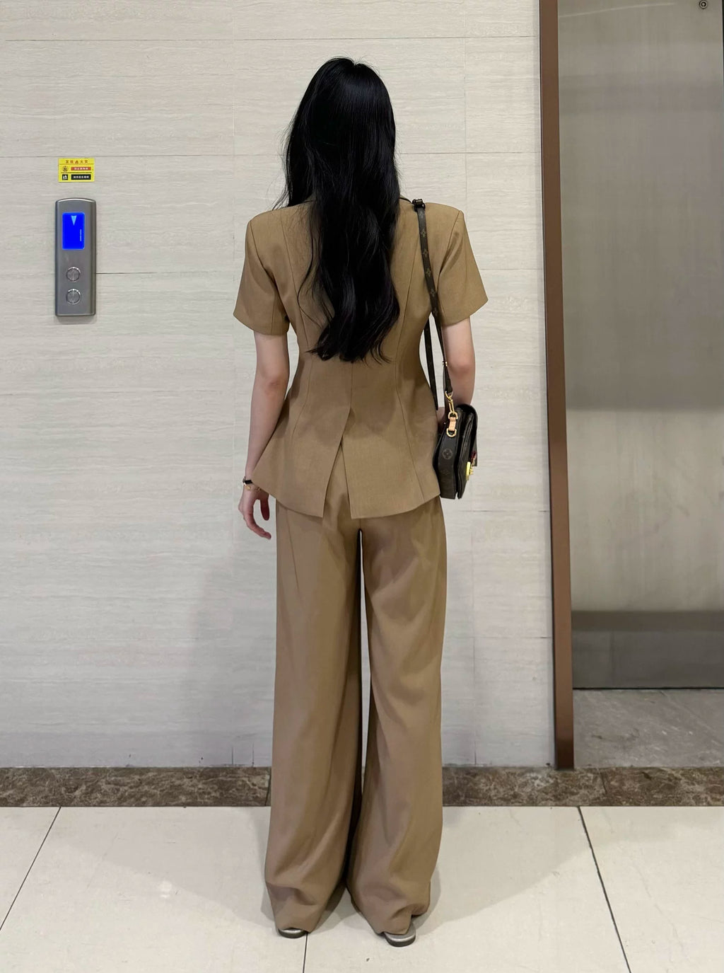 PANPANSTUDIO Suit Medium and Long Wide-leg Pants