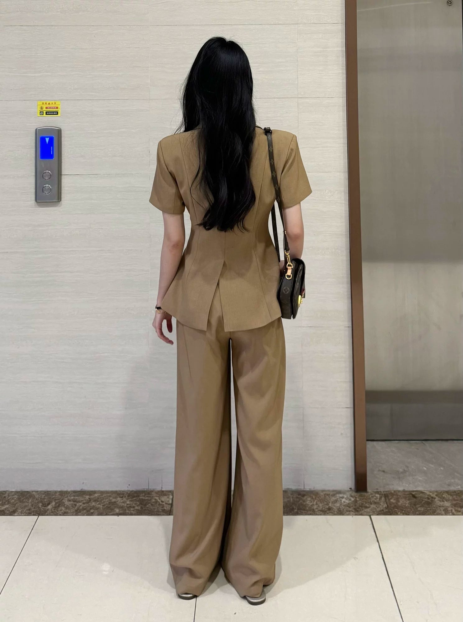 PANPANSTUDIO Suit Medium and Long Wide-leg Pants