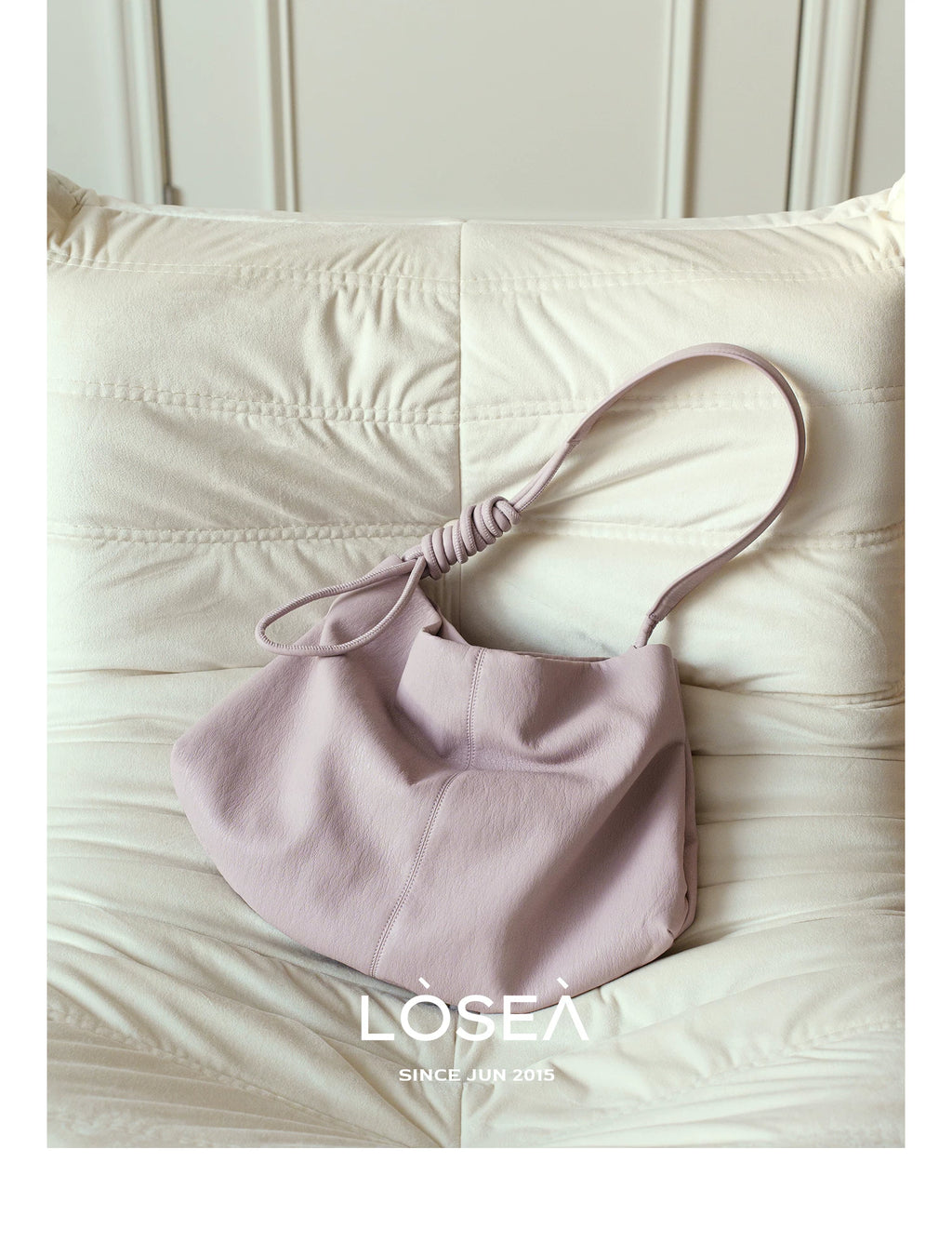 LOSEA Soft Leather Large Capacity Shoulder Bag