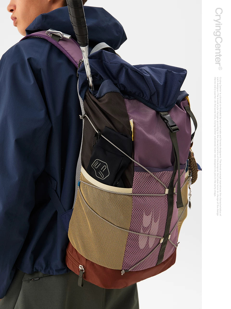 CryingCenter Multicolor Splicing Sports Shoulders