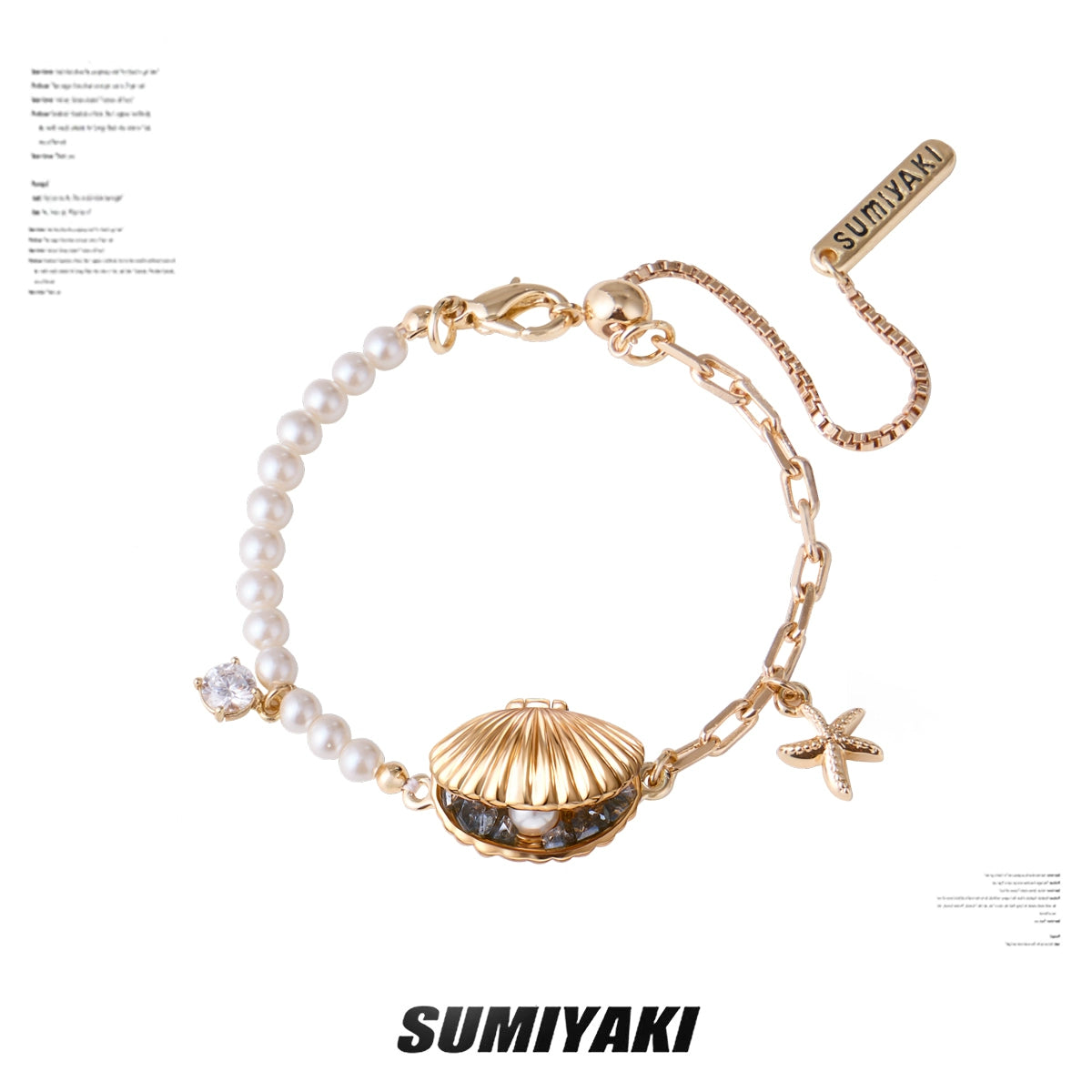 SUMIYAKI Shell Light Luxury Premium Pearl Bracelet