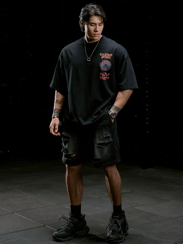 Muscle Dog Cool Loose Casual Fitness Tee