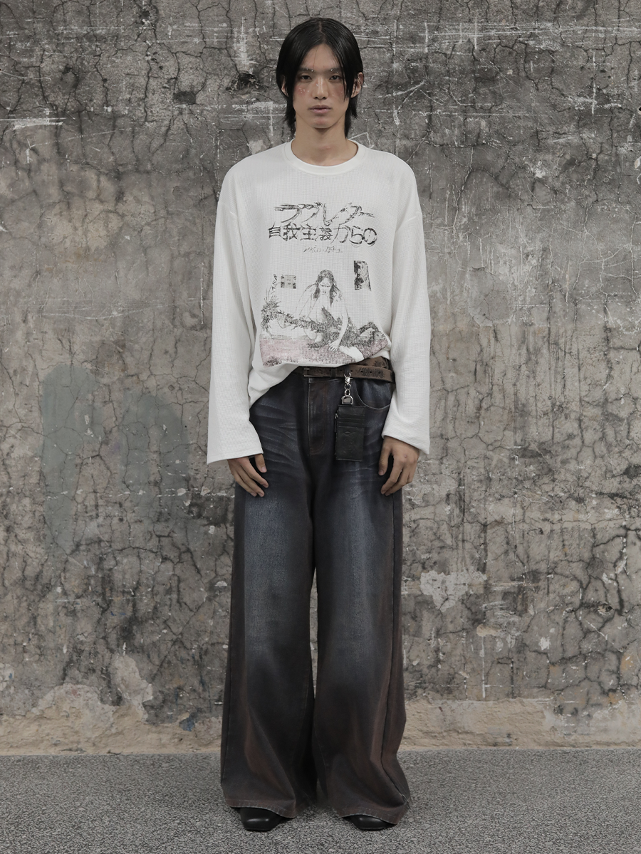 JCAESAR Egoism Waffle Long Sleeve