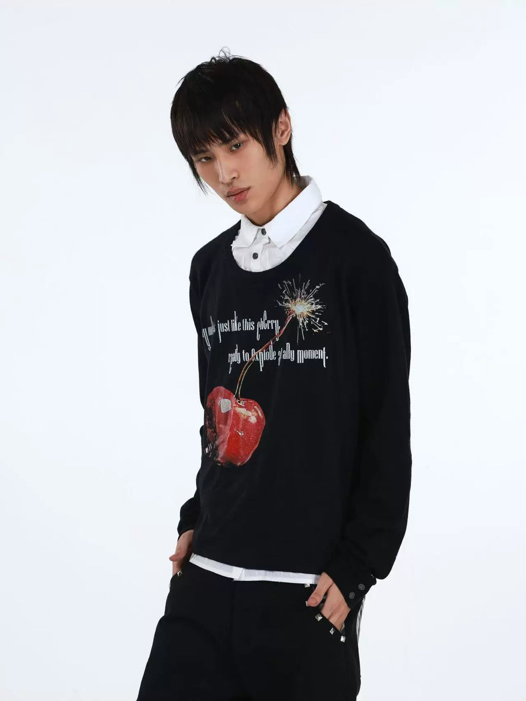 DETW Academy Fake Two Sweater Polo Shirt