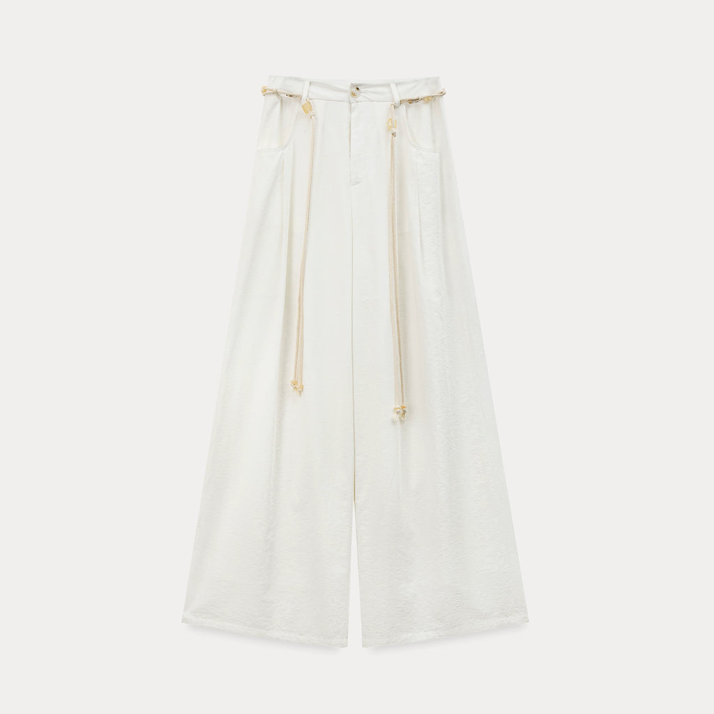 EGGKA Simple and Versatile Casual Wide-leg Pants