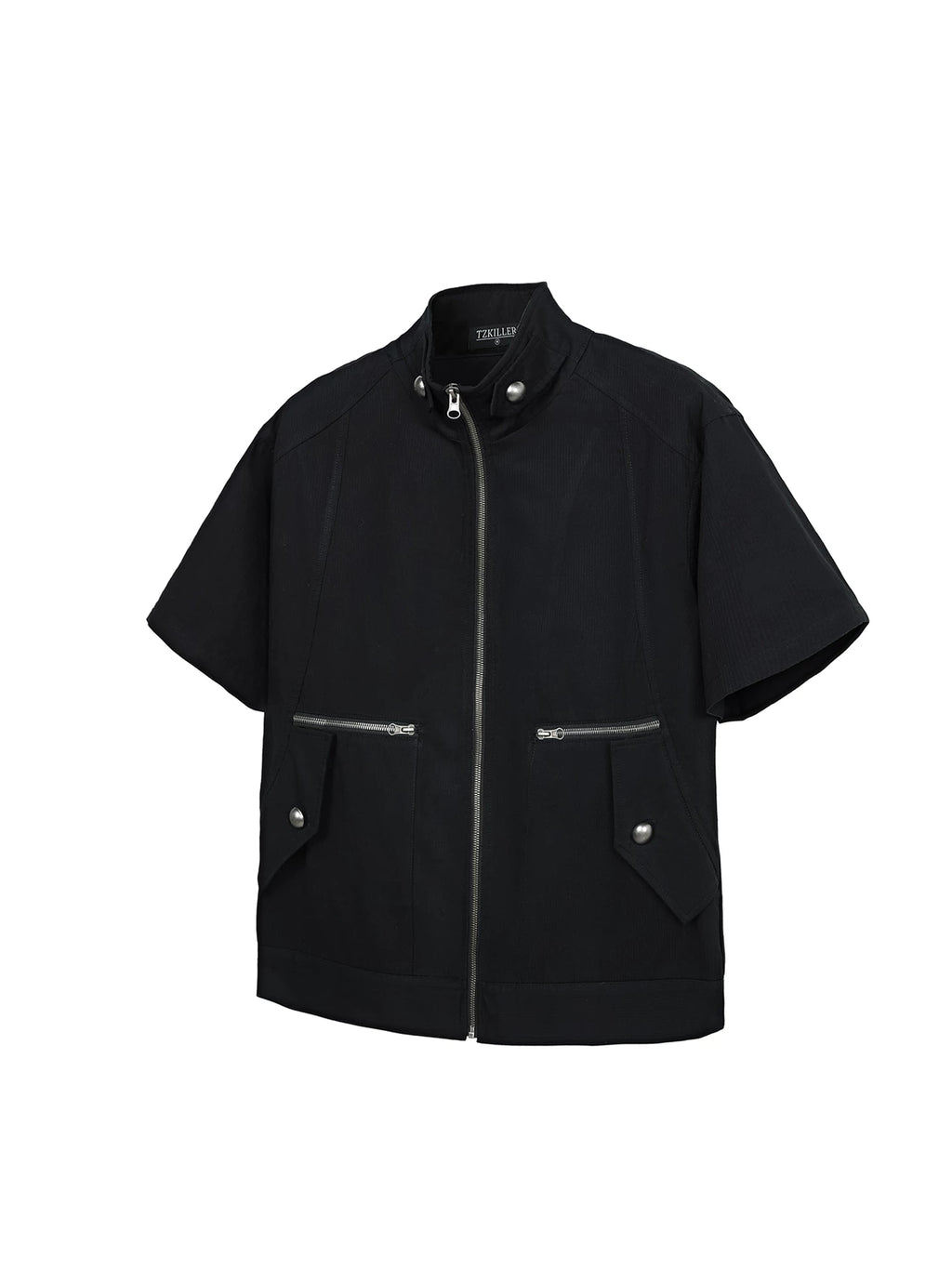 TZ Killer Zip Loose Versatile Short Sleeve Shirt