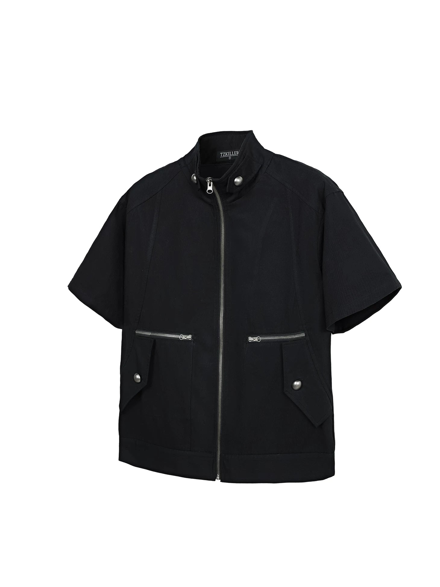 TZ Killer Zip Loose Versatile Short Sleeve Shirt
