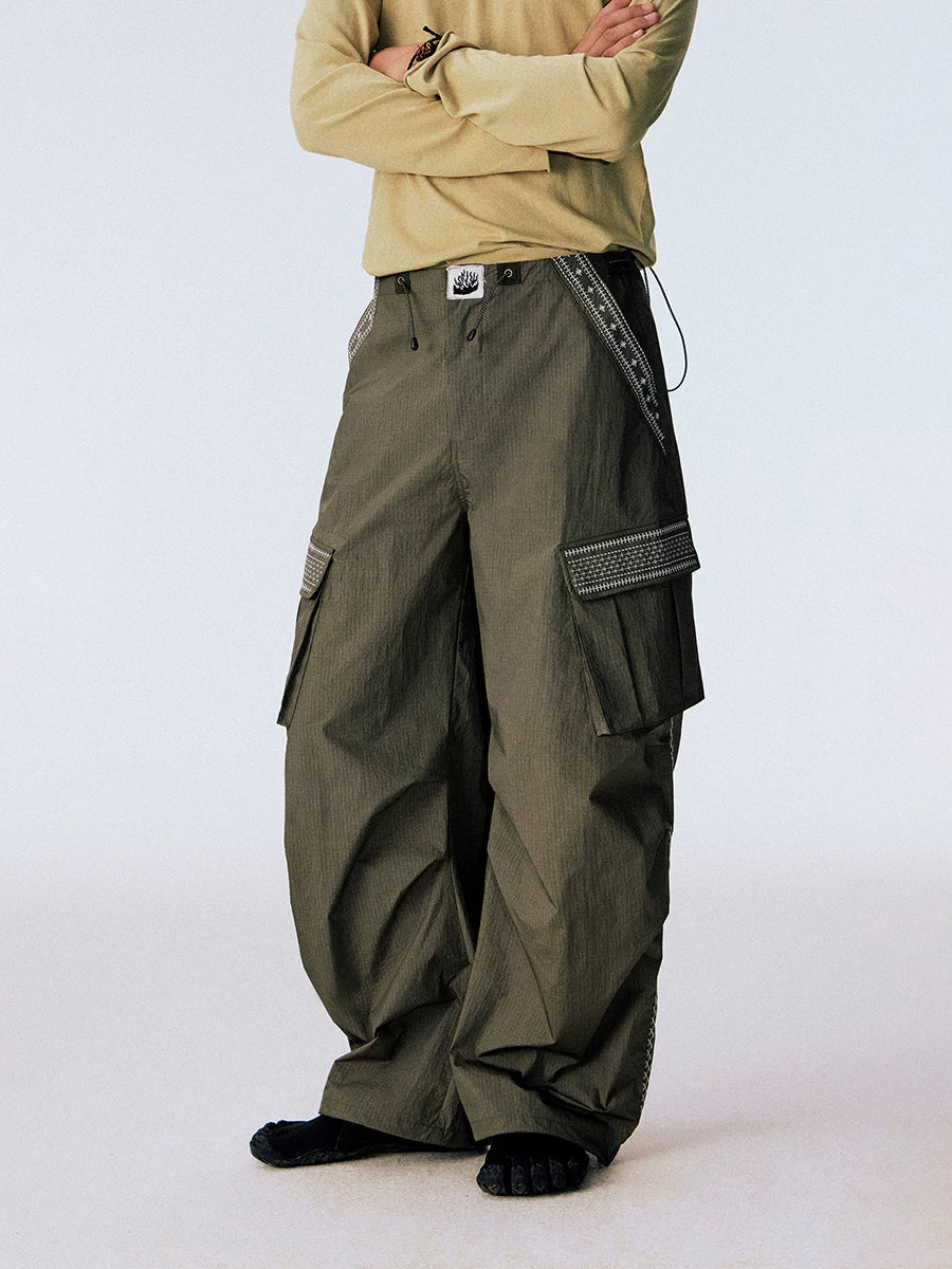 CONP Embroidery Thread Embroidered Paratrooper Overalls