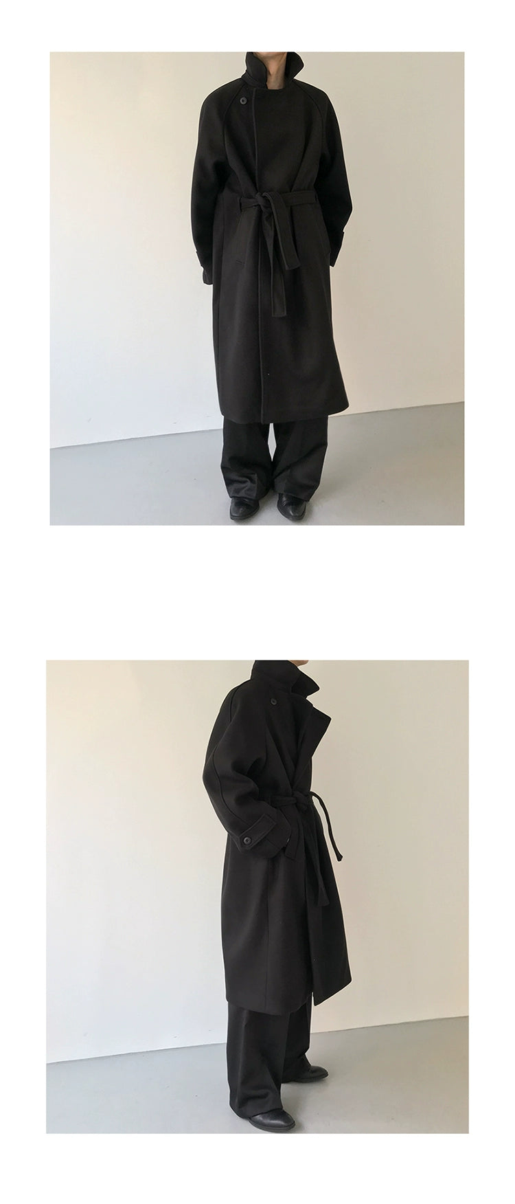 COLN Loose Lace-up Coat