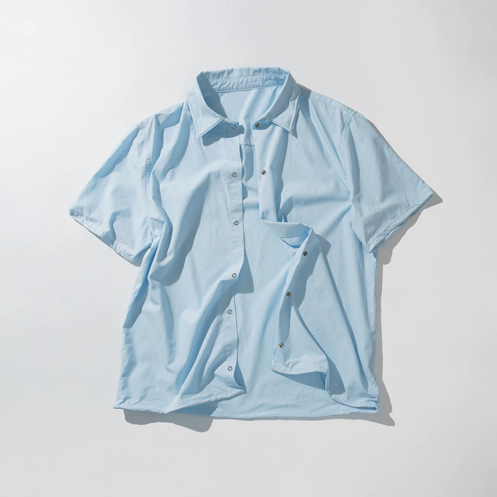 Borrowed Project Casual Square Neck Short Sleeve Shirt