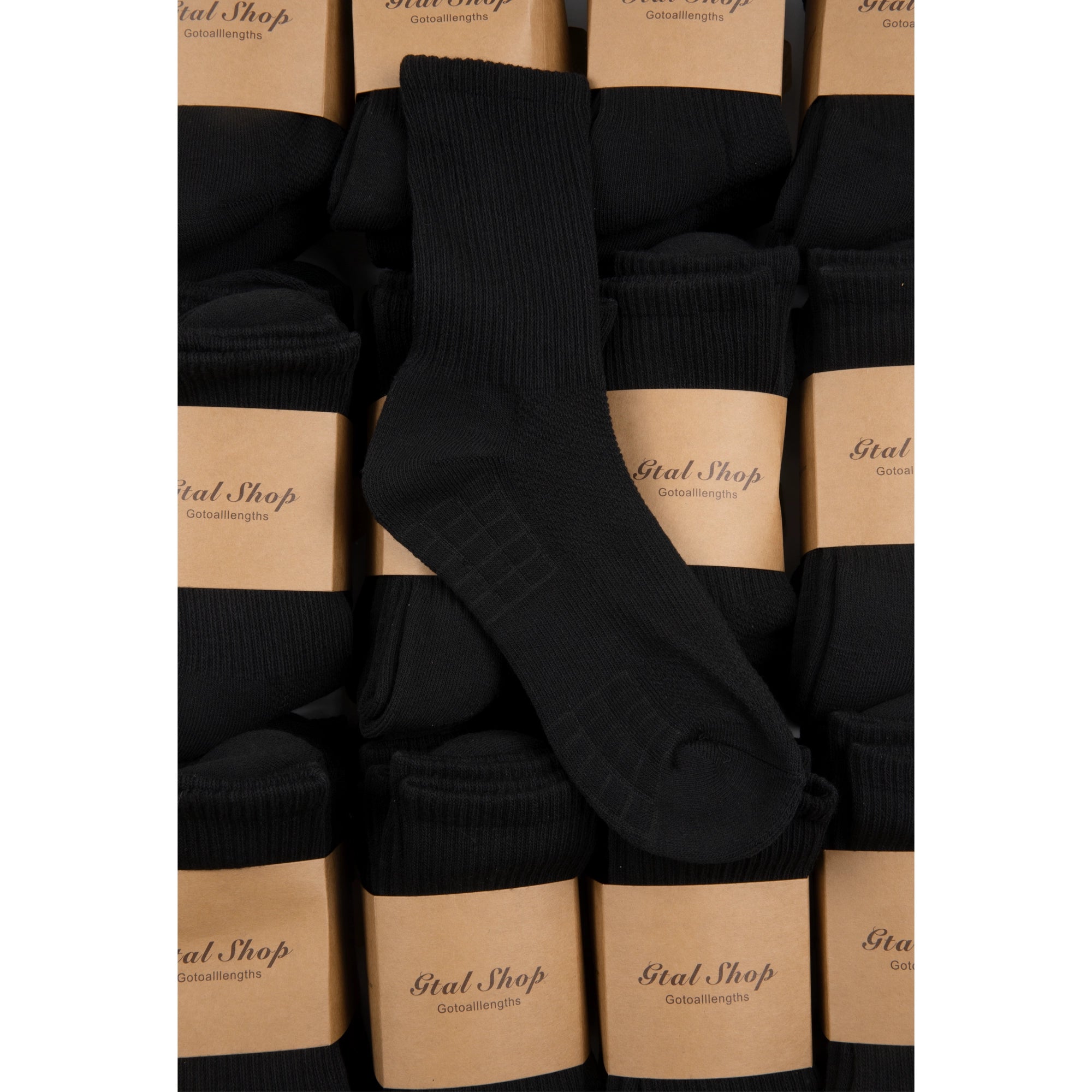 GTAL deodorant black and white summer sports non-pure cotton socks