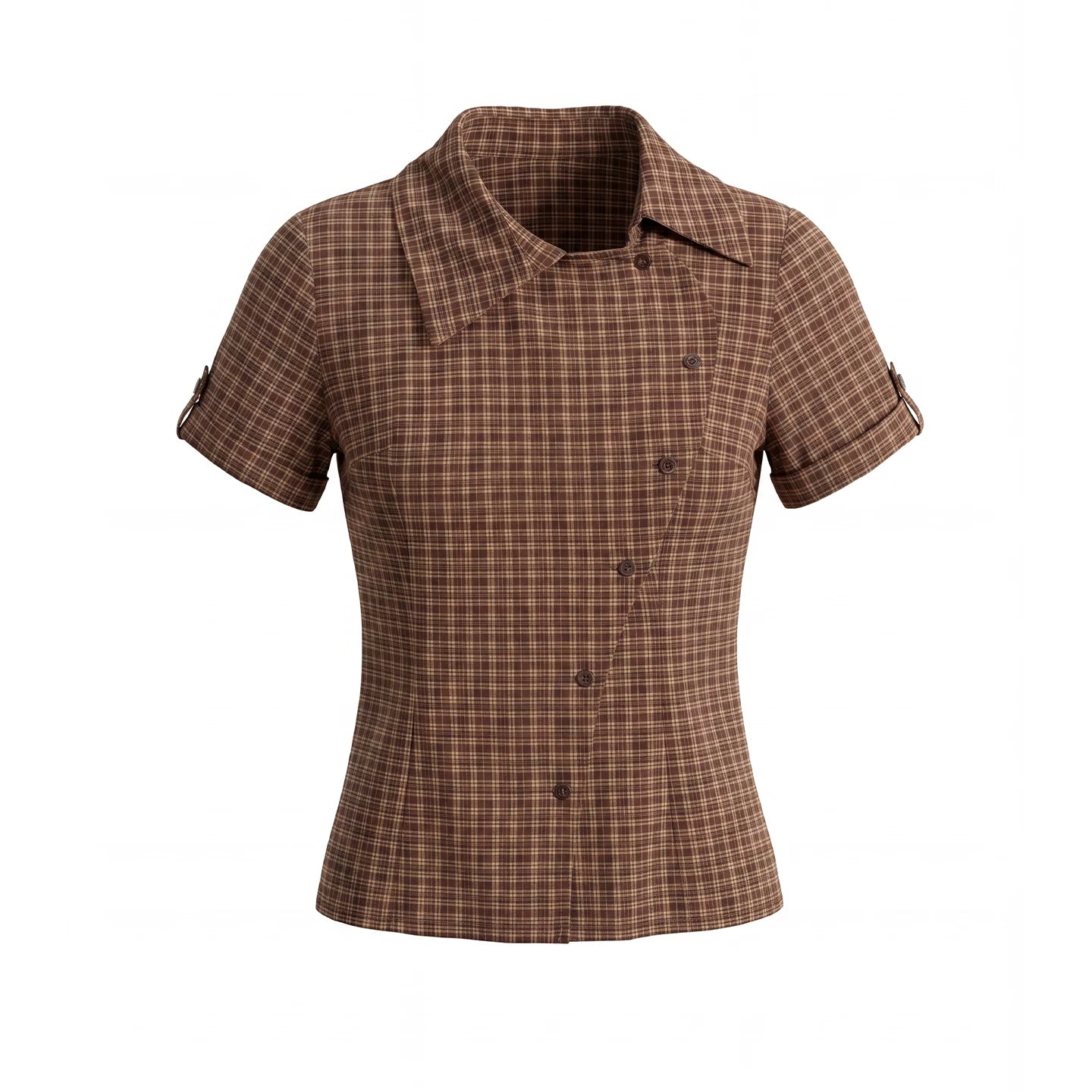 JIKOO Waist Slim Lapel Shirt