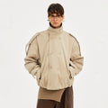 MADWITCH Double-breasted Stand-up Collar Thermal Tooling Jacket