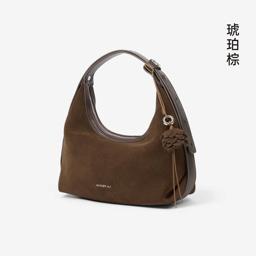 La Festin Leather Crossbody Underarm Bag