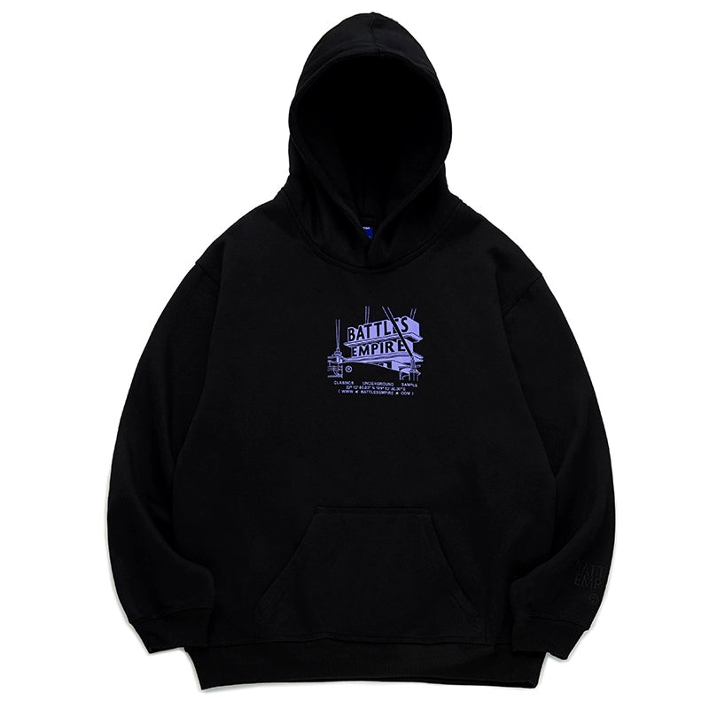 Battles Versatile Loose Fleece Hooded Sweater