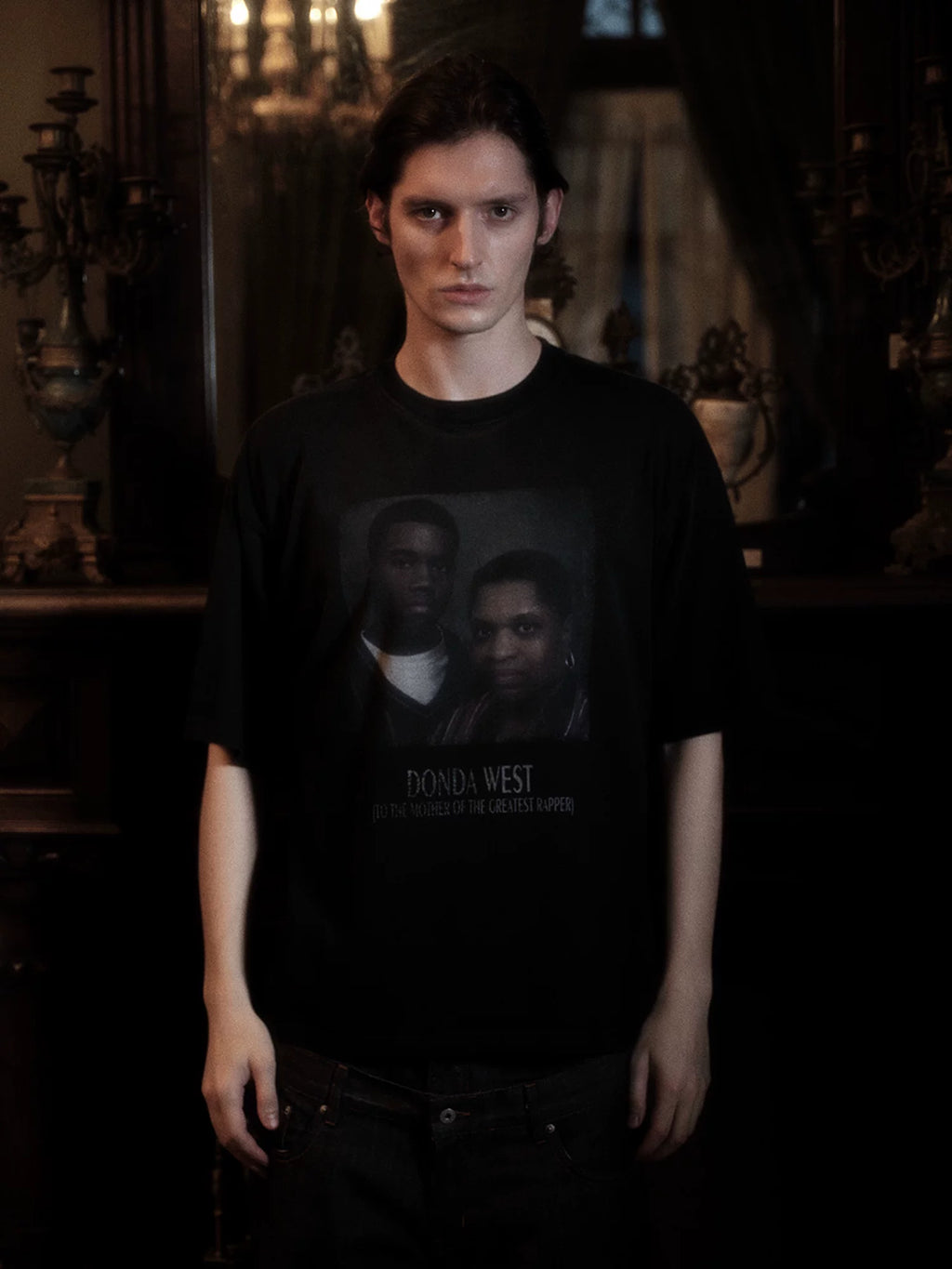 WANNA LAB Retro Crew Neck Loose Tee
