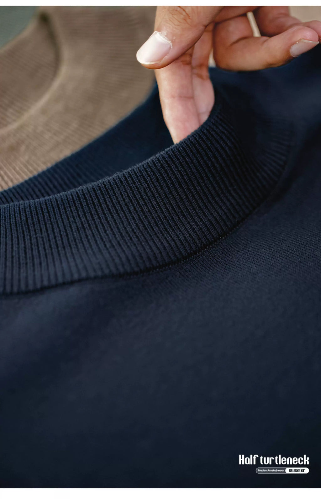 Madden Casual Half-turtleneck Knitted Sweater