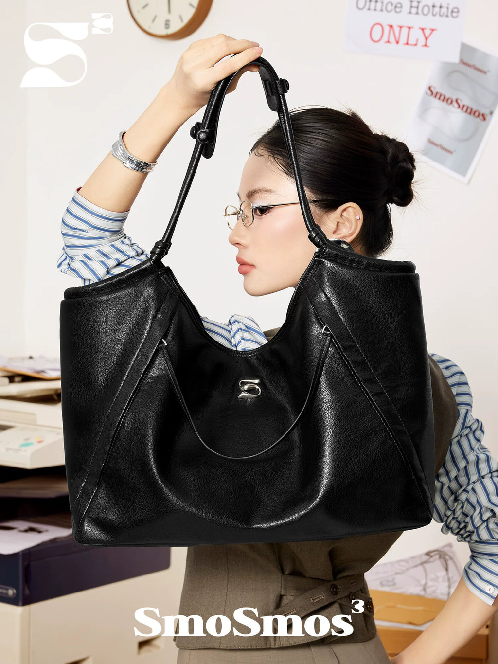 SmoSmos Vintage Large Capacity Commuter Tote