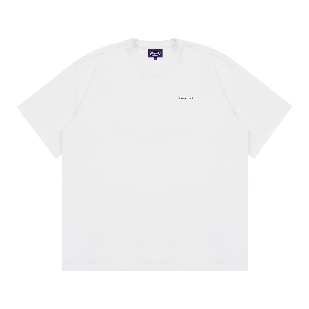 Loopsoon Back Printed Logo Casual Loose Tee