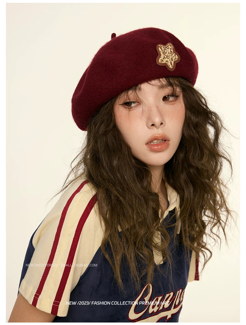 YORSOY Vintage Wool Casual Beret