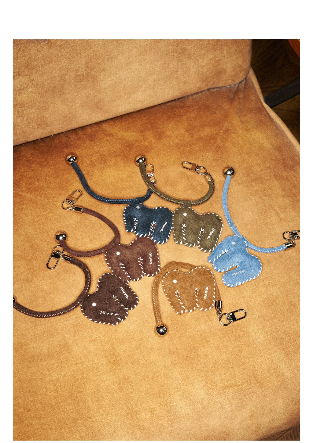 MUVA Autumn and Winter Velvet Color Elephant Cute Bag Pendant