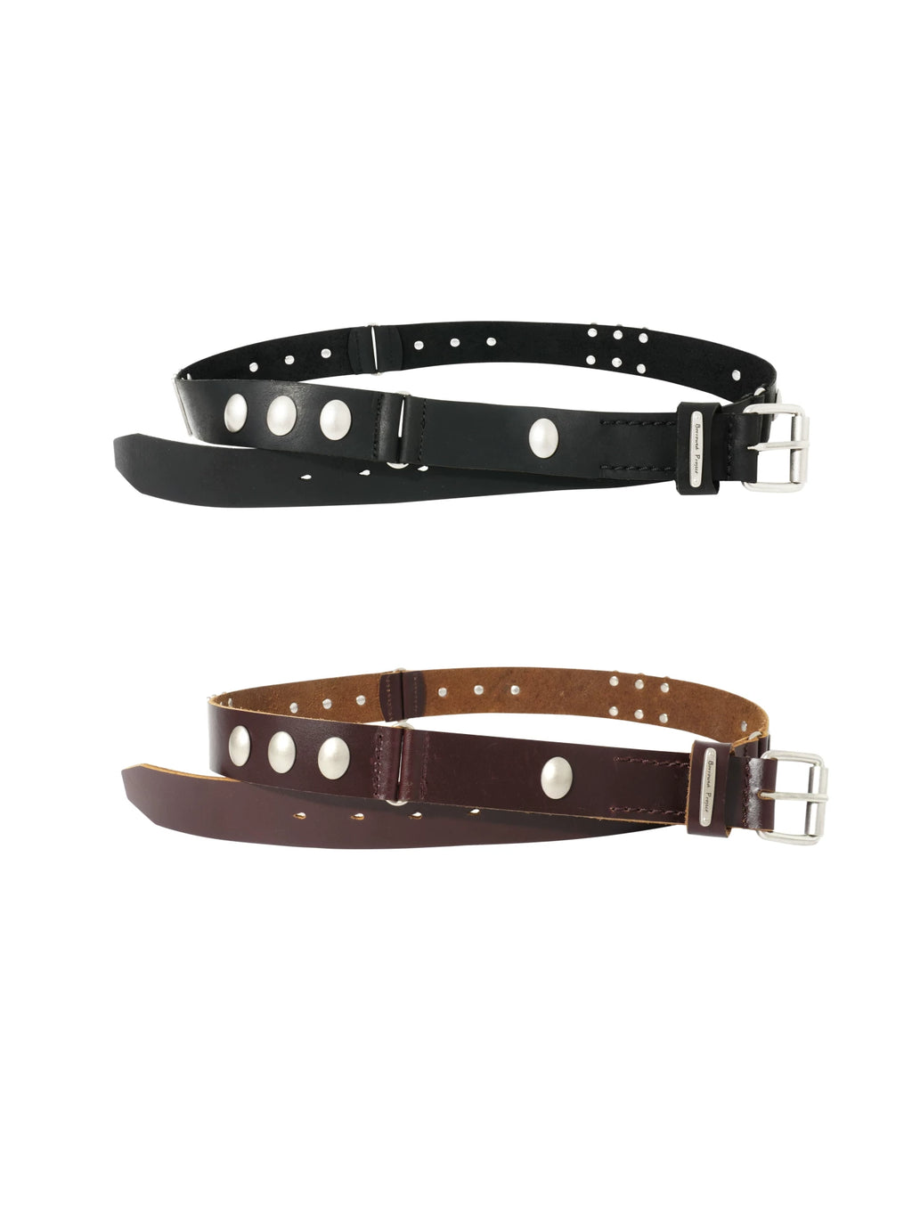 Borrowed Project Cowhide Pin Buckle Split Strike Belt