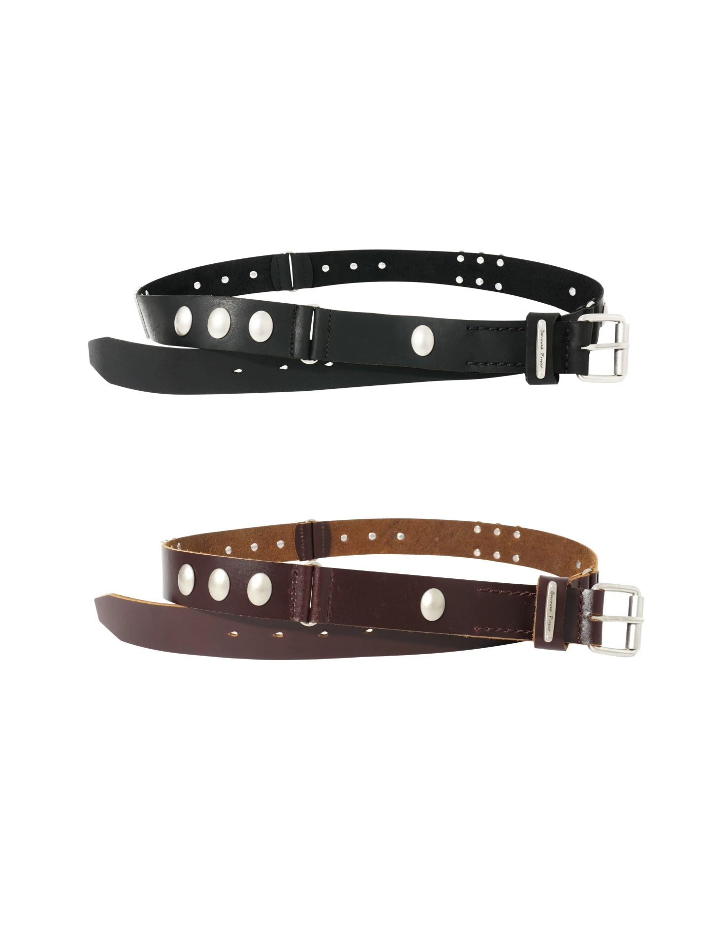 Borrowed Project Cowhide Pin Buckle Split Strike Belt
