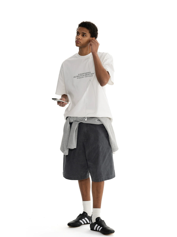 Loopsoon Old Loose Tooling Casual Shorts