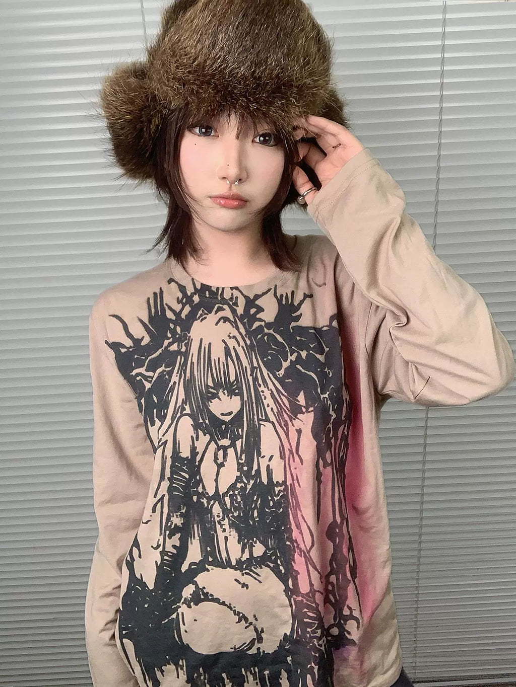 WEBBAR Hell Heart Girl Full of Cotton Long Sleeves