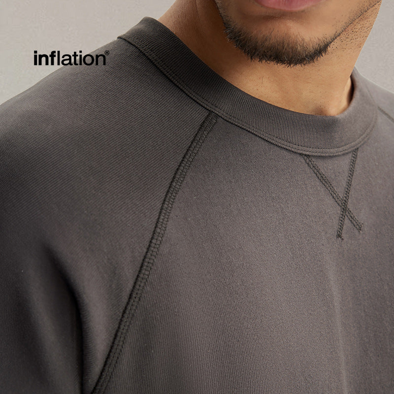 Inflation Retro Shoulder Hem Split Tee