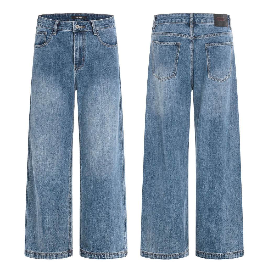 11KN Retro Straight Loose Wide Leg Jeans