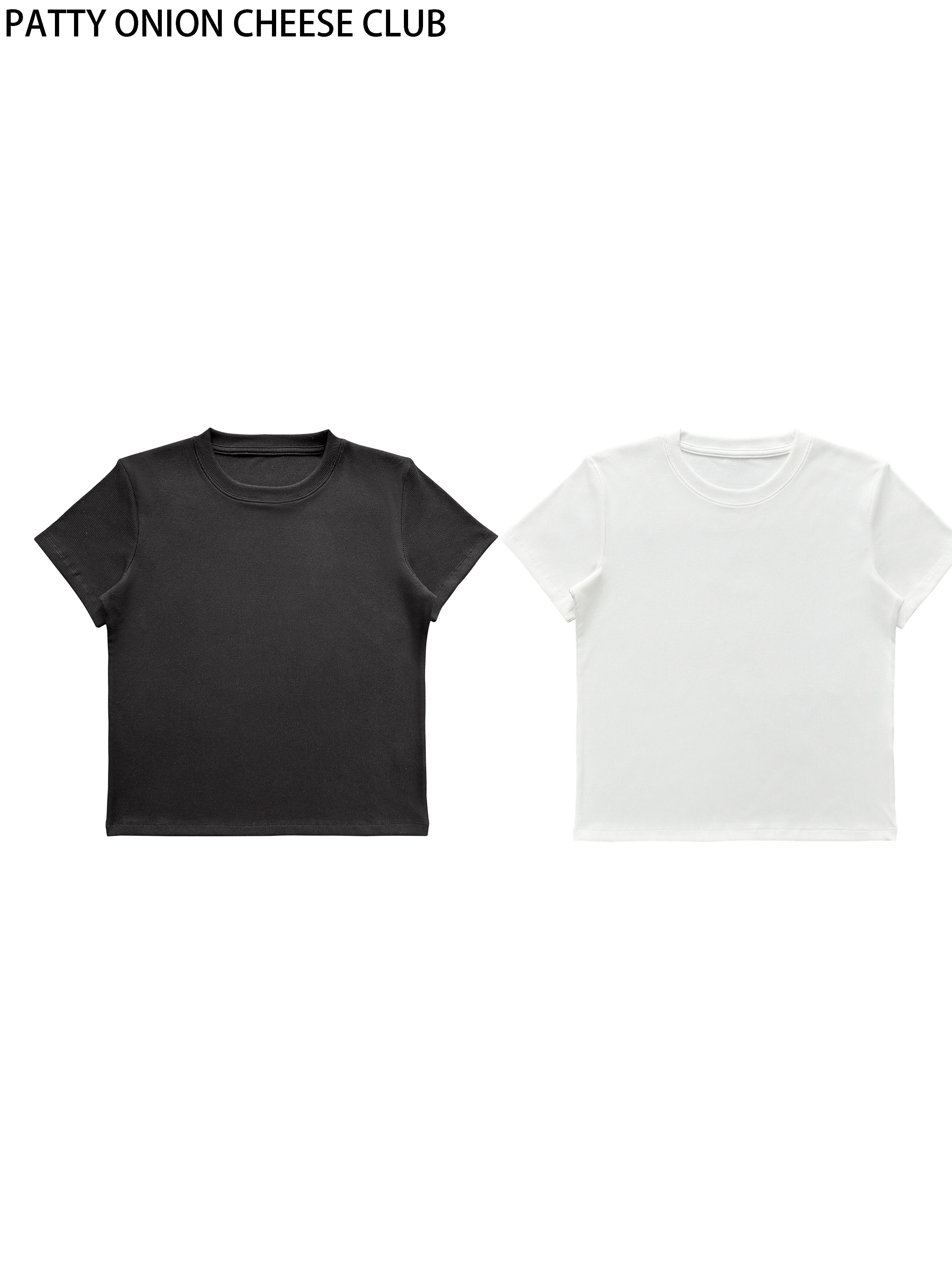 YGN098 Crew Neck Slim Elastic Tee