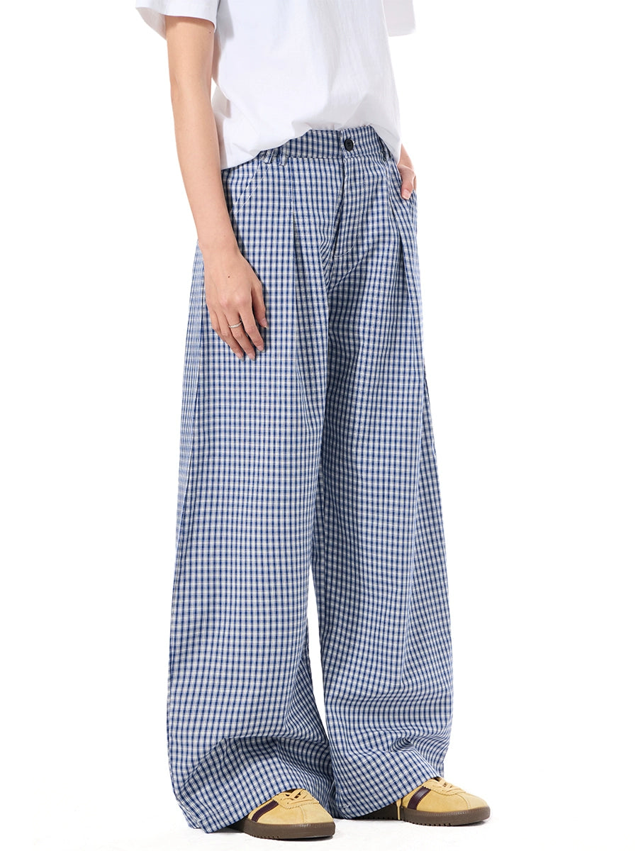 BTSG X Peoede  British plaid striped pants