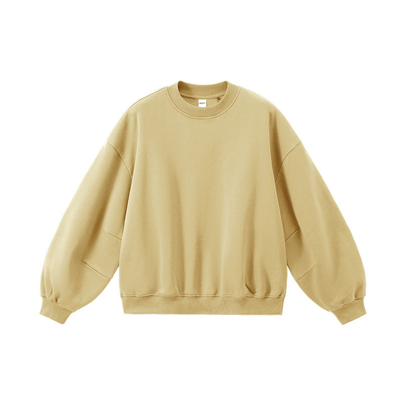 Inflation Fleece Crew Neck Scimitar Sleeve Sweater
