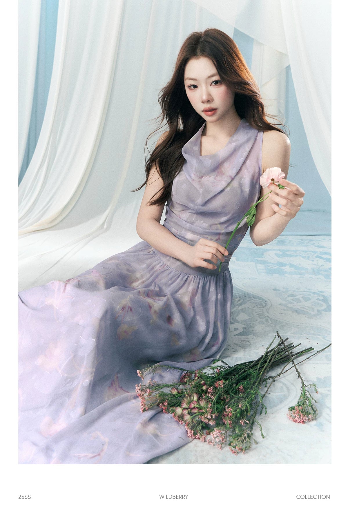 Wildberry Floral Waist Neck Dress