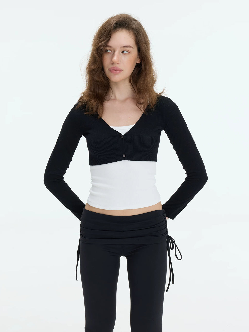 Veryrareme Short V-Neck Versatile Cardigan