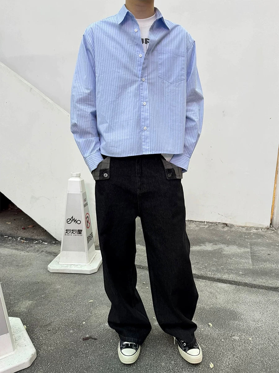 TWOMOONS Lightweight Versatile Striped Shirt