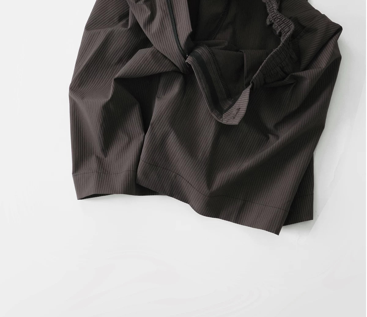 LIVINGTOWN High-waisted Vertical Striped Shorts