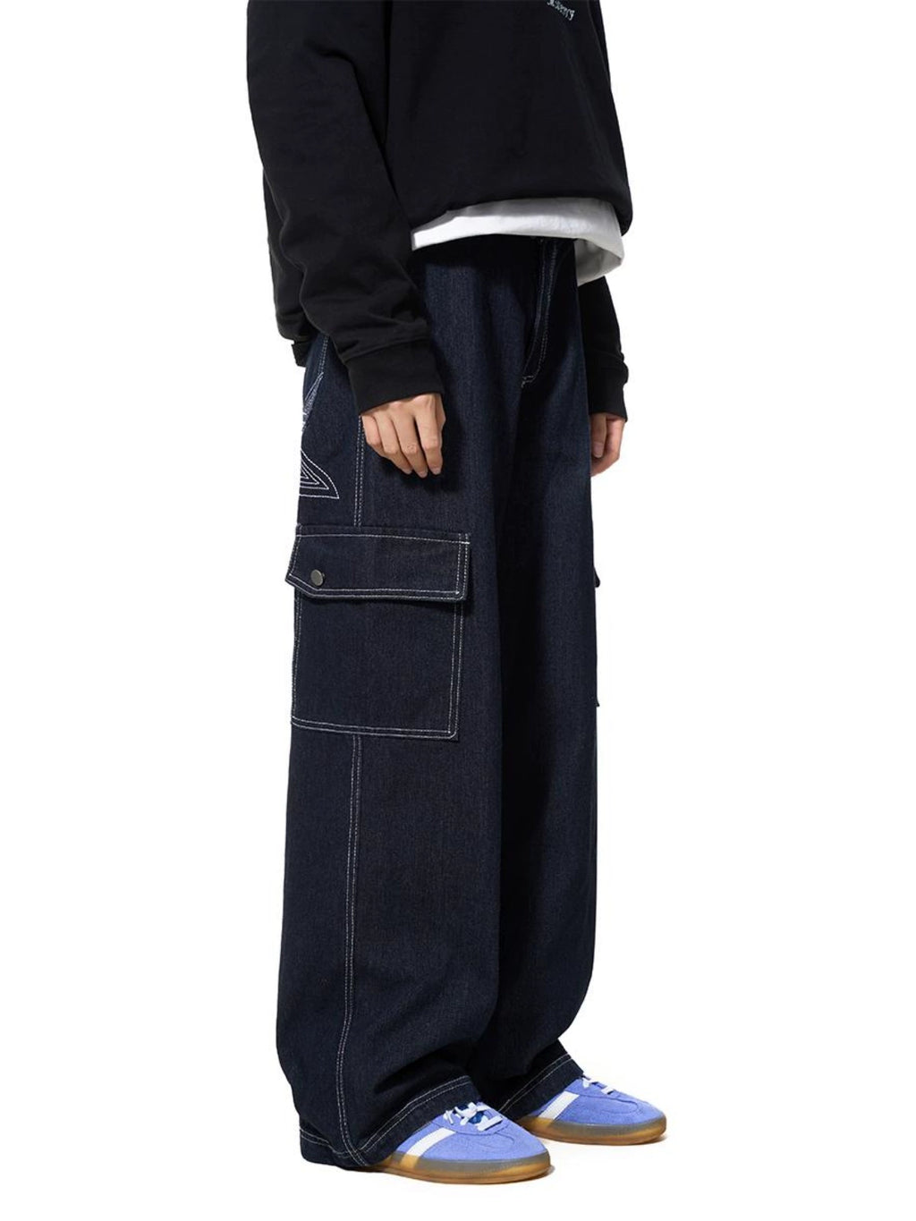 BTSG X Peoede STAR bright-line pocket tooling jeans