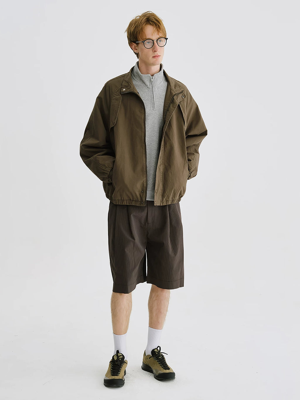 LIVINGTOWN High-waisted Vertical Striped Shorts