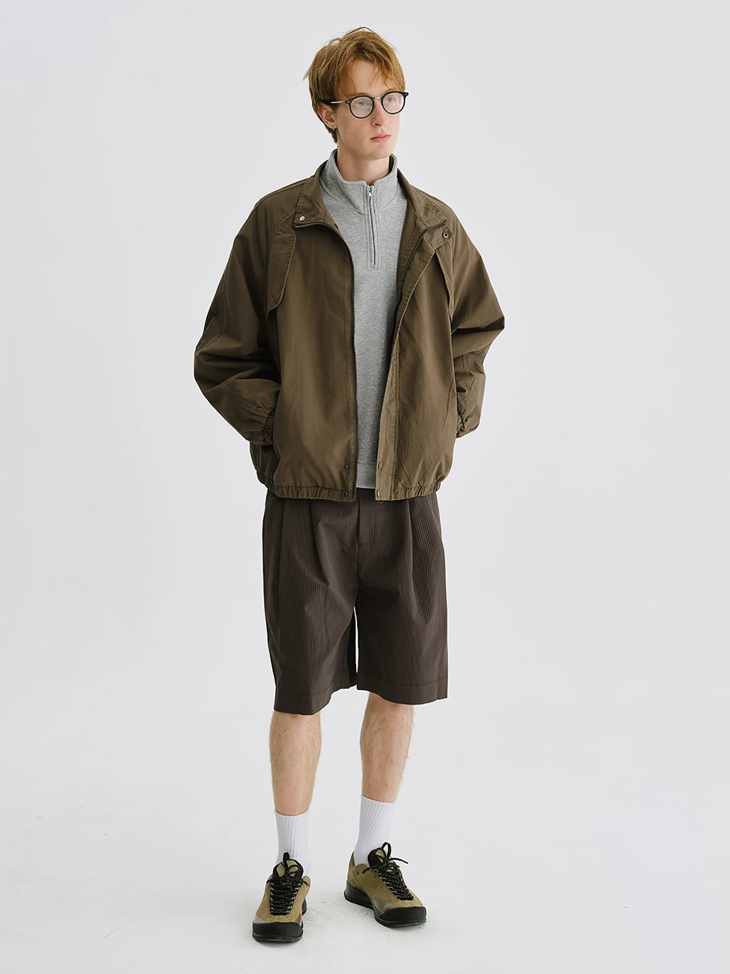LIVINGTOWN High-waisted Vertical Striped Shorts