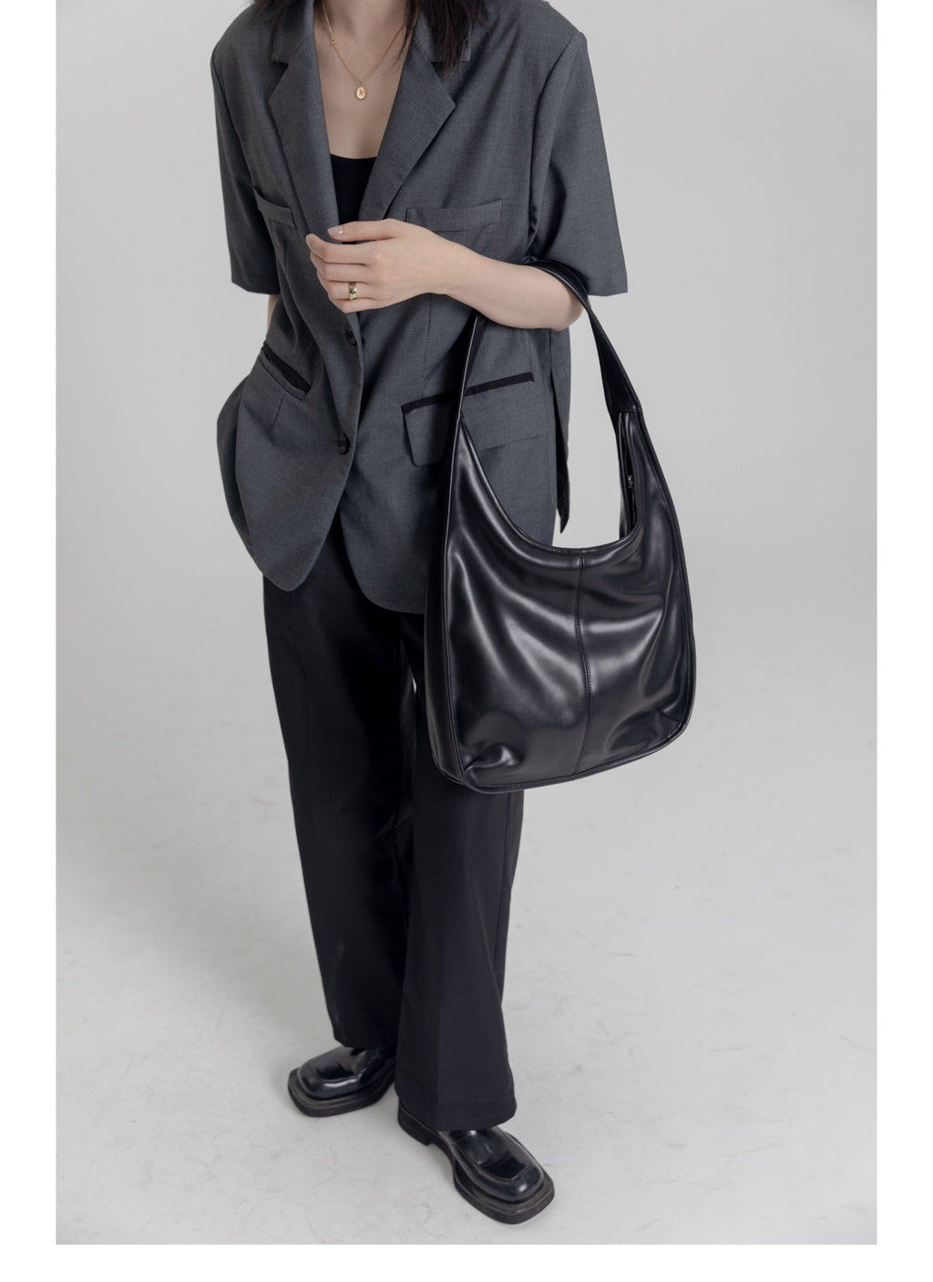 DirtySix • Black Swan Shoulder Tote Bag